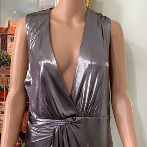 NWT HALSTON HERITAGE METALLIC EVENING DRES…